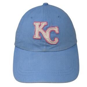 Kansas City Strapback Baseball Cap Blue One Size Adjustable Embroidered BDA